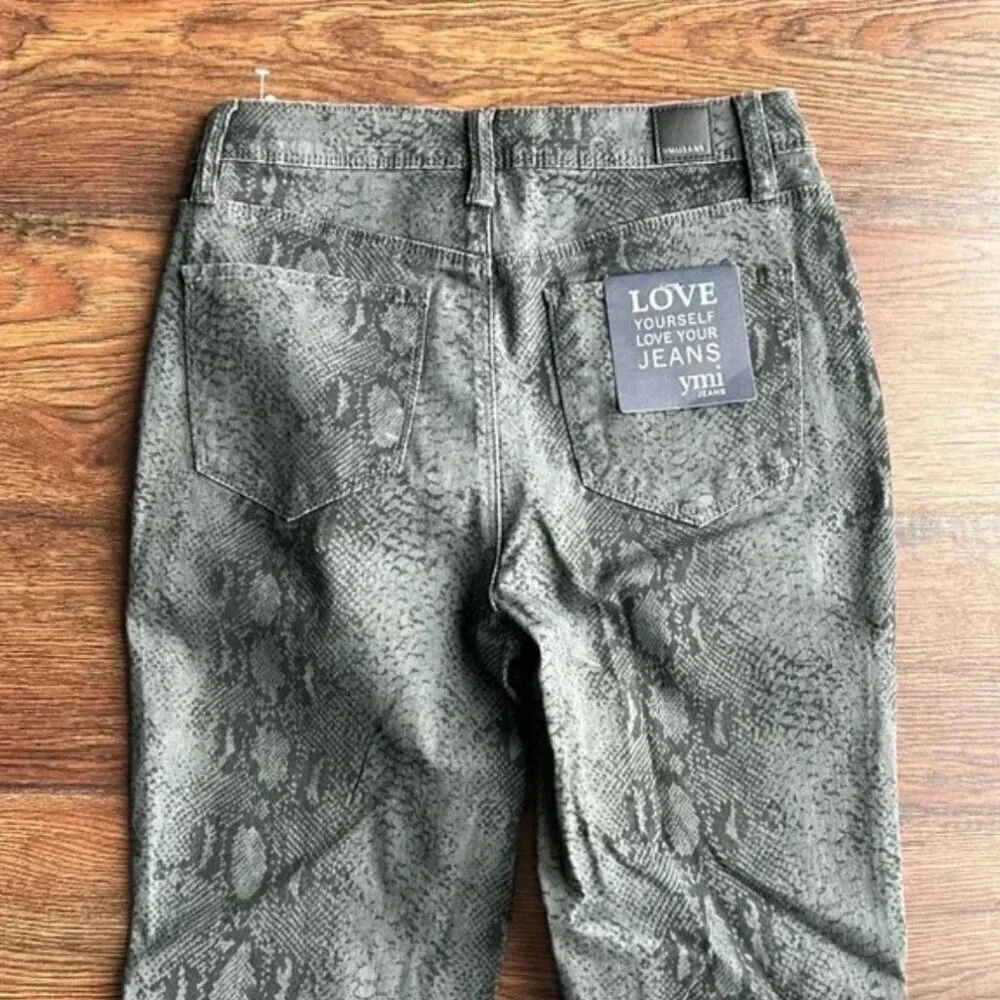 NEW YMI Jeans in Snakeskin Print | Animal Print | Snakeskin Pants | Snakeskin